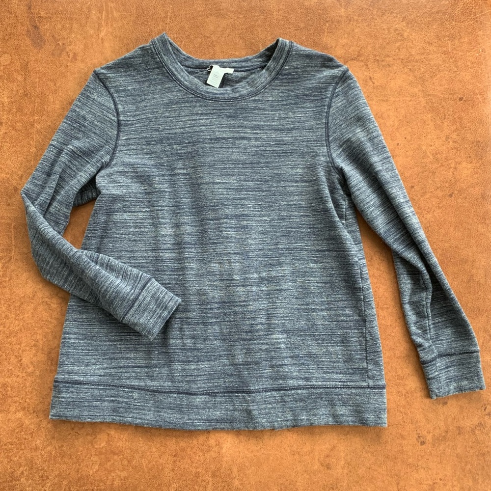 Daily Ritual Tie-Back Sweatshirt, Blue, Women's Small